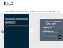 Tablet Screenshot of poseidonmoving.com